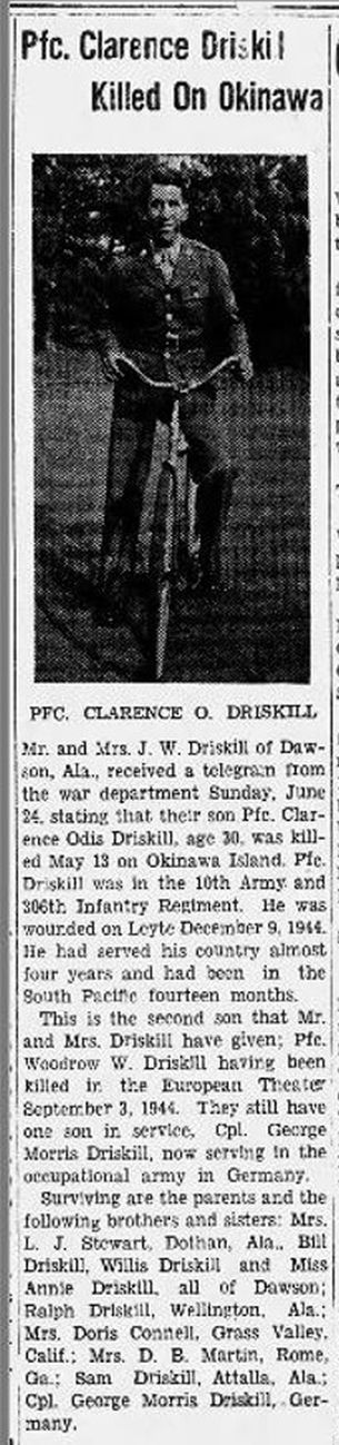 FC. Clarence Driskill