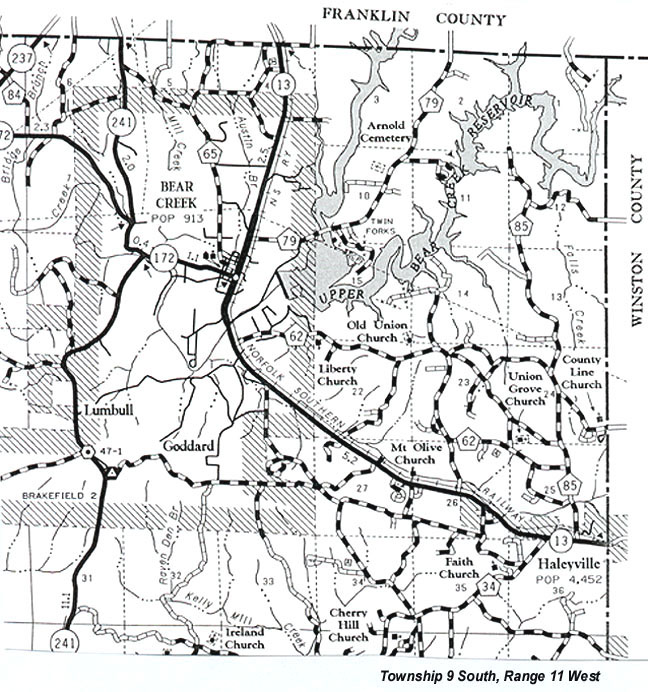 alabama townships and range map