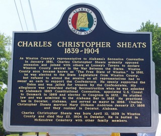 Historical marker, Sheets side