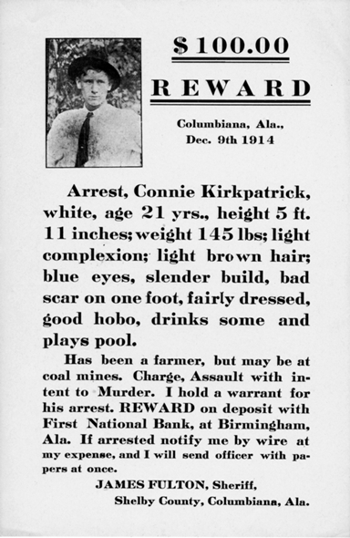 Wanted Connie Patrick 1914