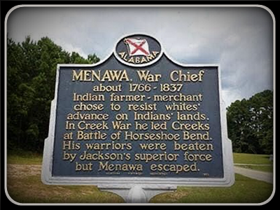 Menawa Historic Marker